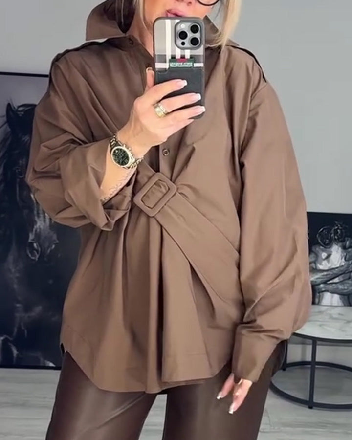 Designer losse reversblouse