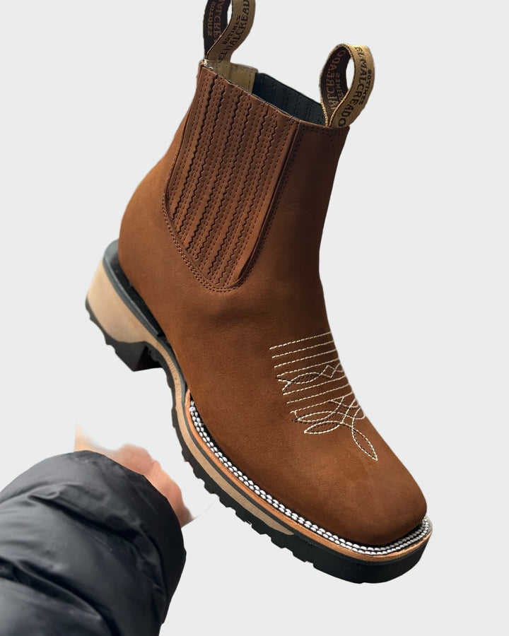Moderne leren cowboylaarzen