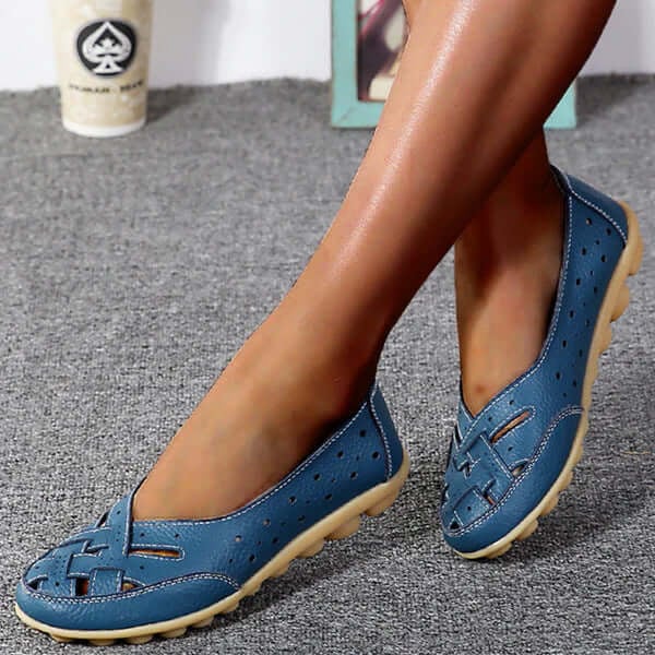 Zachte Leer Moccasins met Luchtige Ontwerp