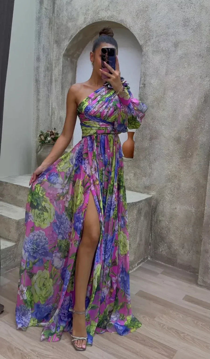 Luchtige Gown met Elegante Drapering