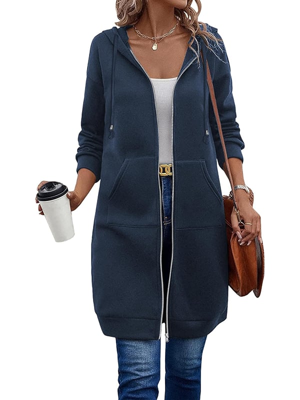Long Sleeve Hoodie met rits