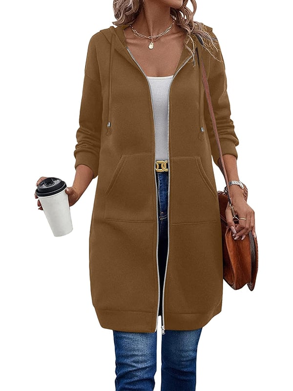 Long Sleeve Hoodie met rits