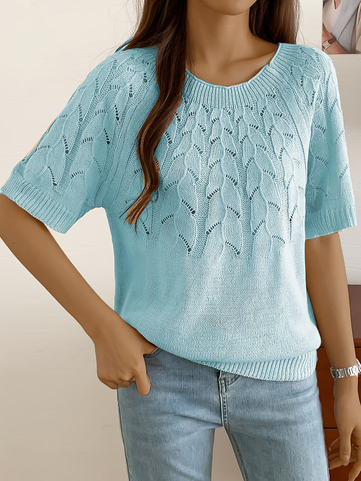 Chique Hollow Out Gebreide Top