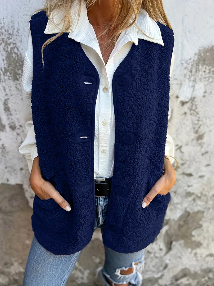 Casual Mouwloze Vest Jacket voor Dames