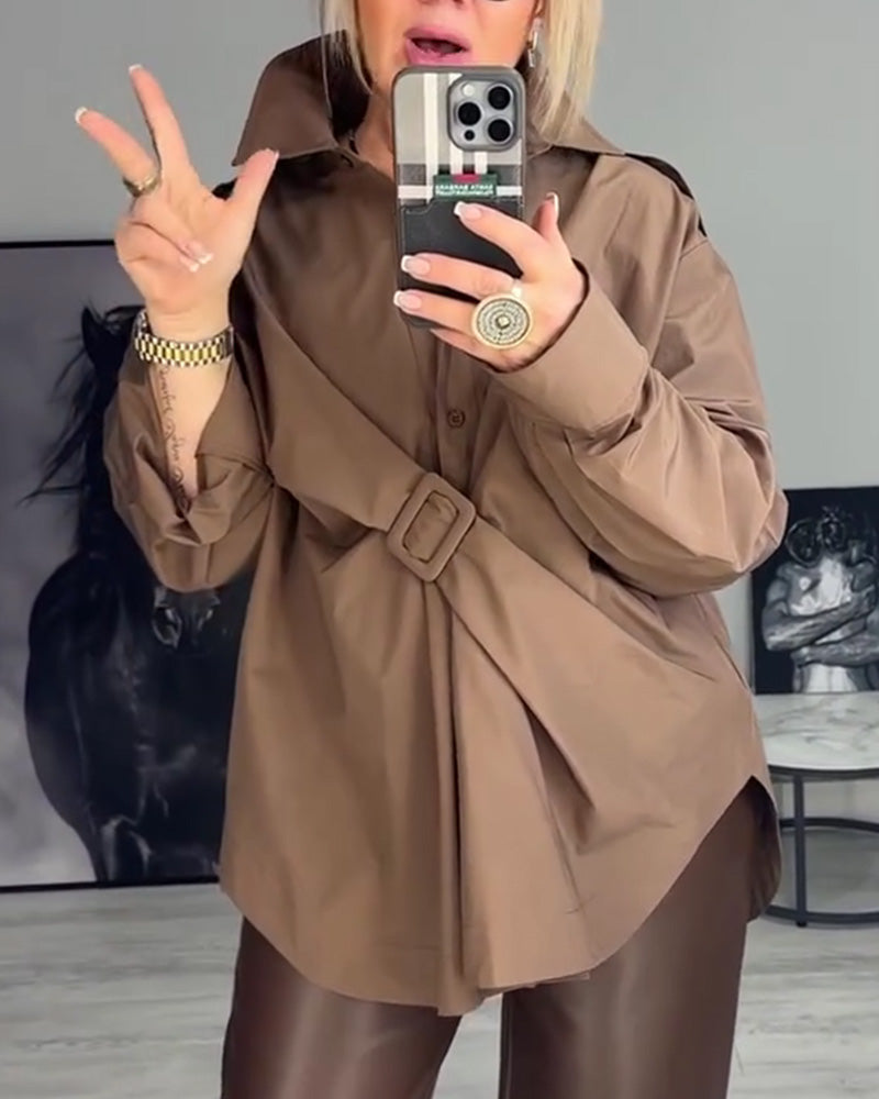 Designer losse reversblouse