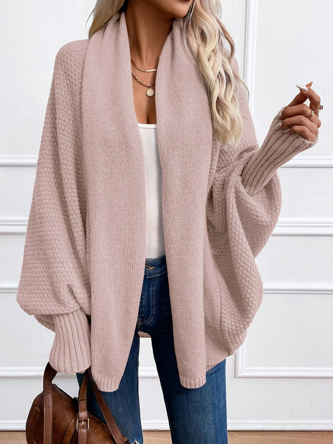 Emily Cozy Cardigan met vleermuismouwen