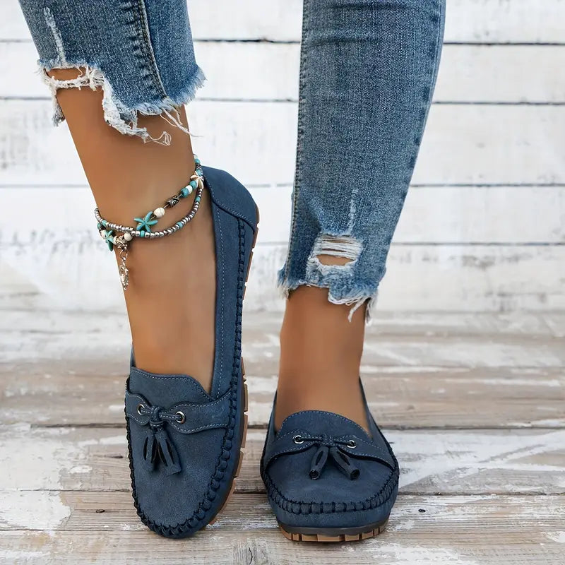 Pluche zachte mocassins voor ontspannen dragen