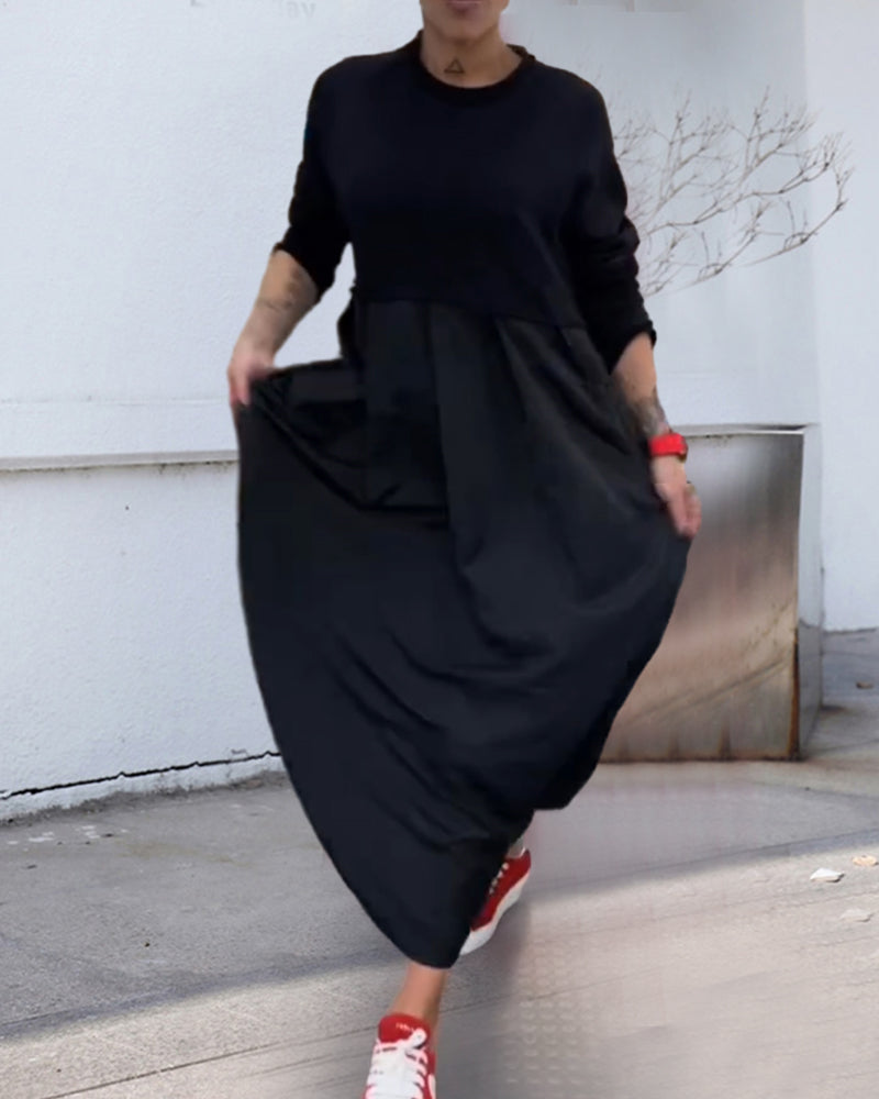 Maxi Effen Casual Jurk