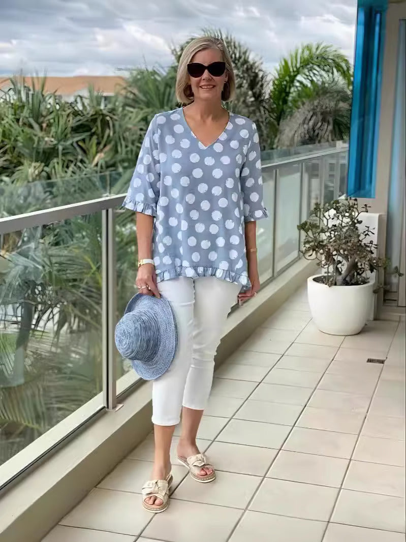 Stijlvolle V-hals blouse voor dames