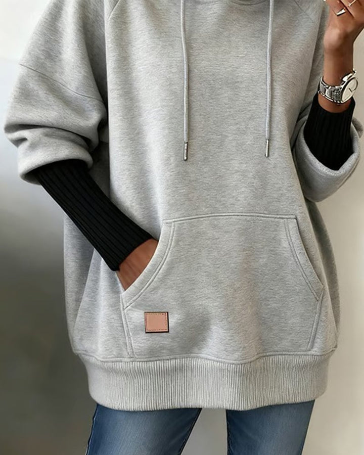 Losse Casual Hooded Sweatshirt