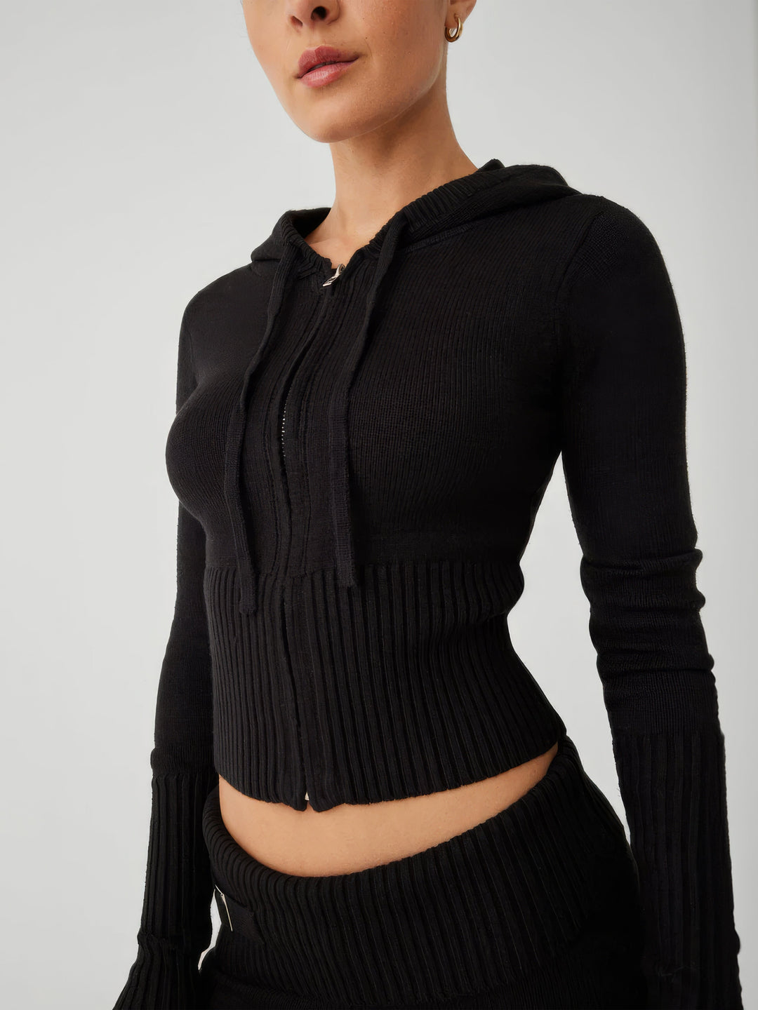 Luxe gebreide winter bijpassende set
