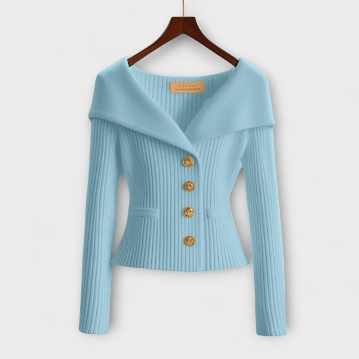 Warme Textured Knit Jacket voor dames