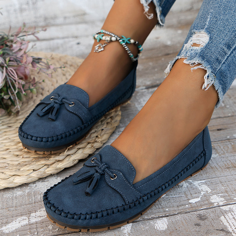 Pluche zachte mocassins voor ontspannen dragen