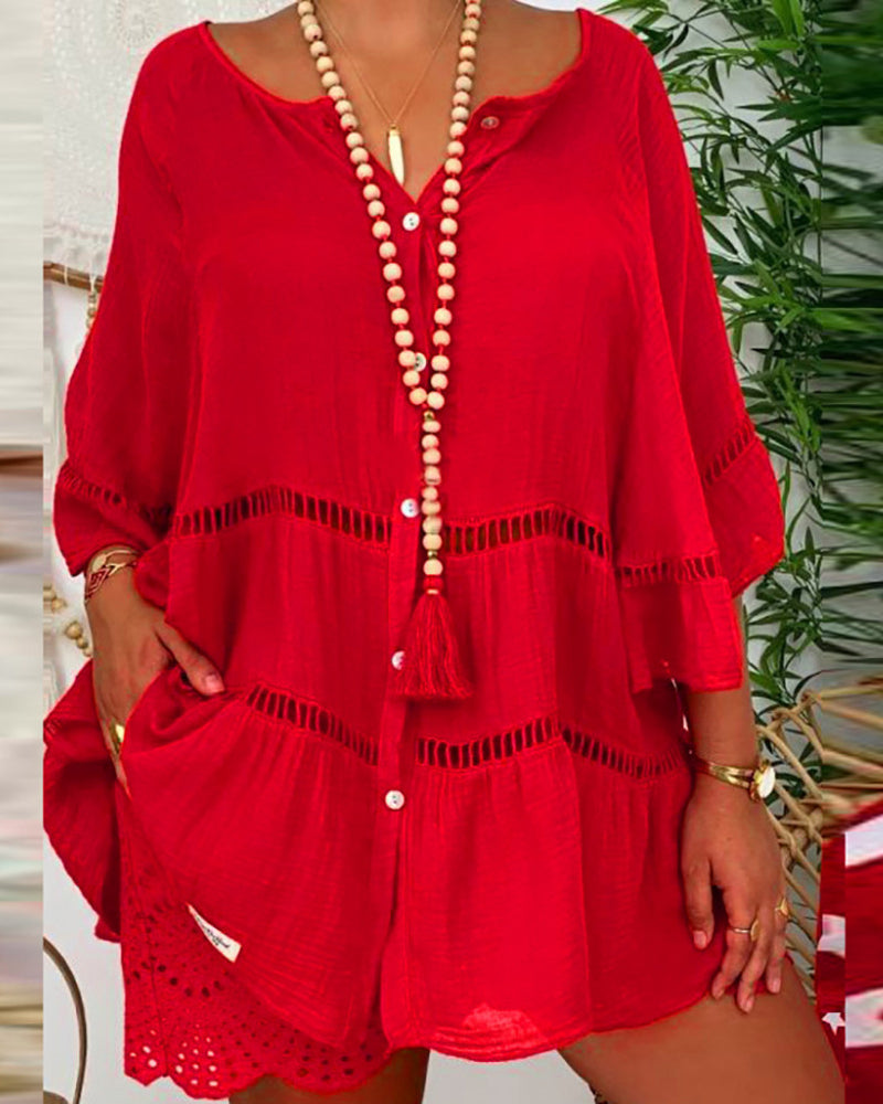 Galerie Print Mouwloze Midi Jurk