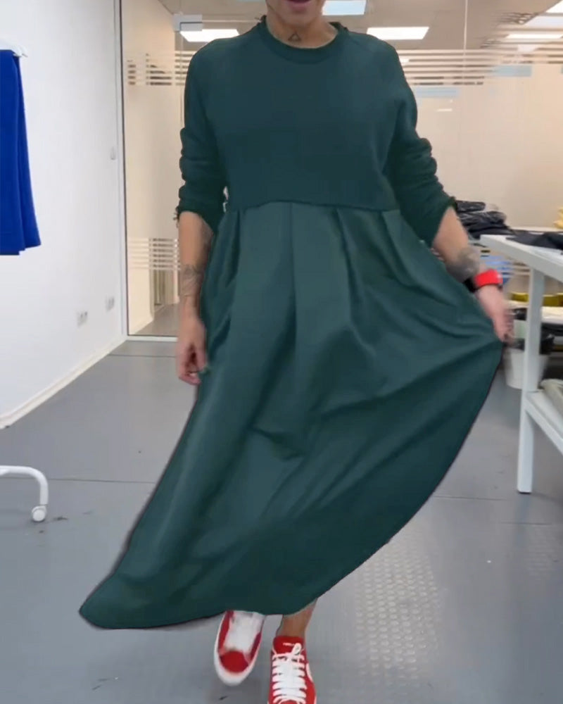 Maxi Effen Casual Jurk