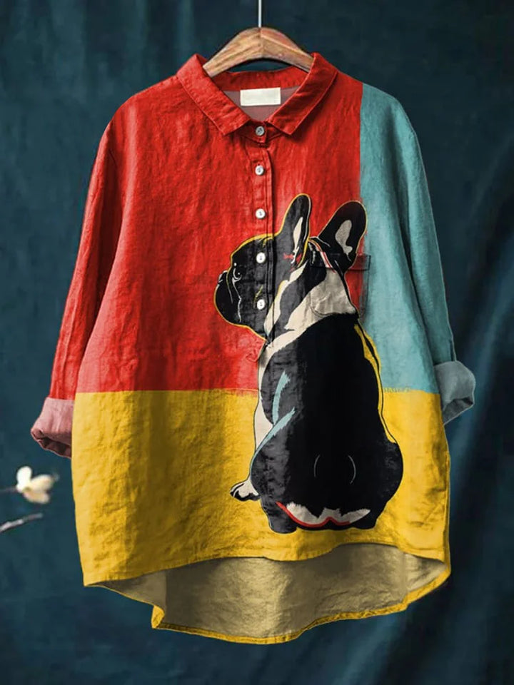 Dog Lover Shirt met Milo’s illustratie