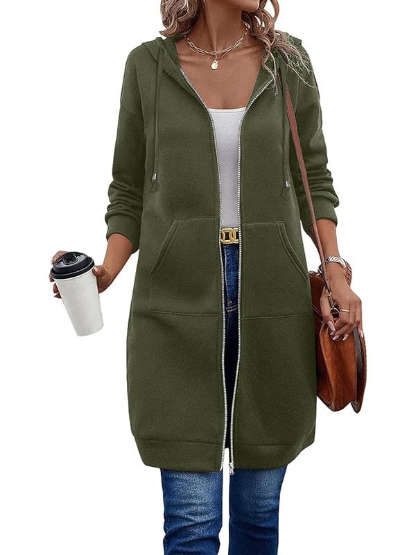 Long Sleeve Hoodie met rits