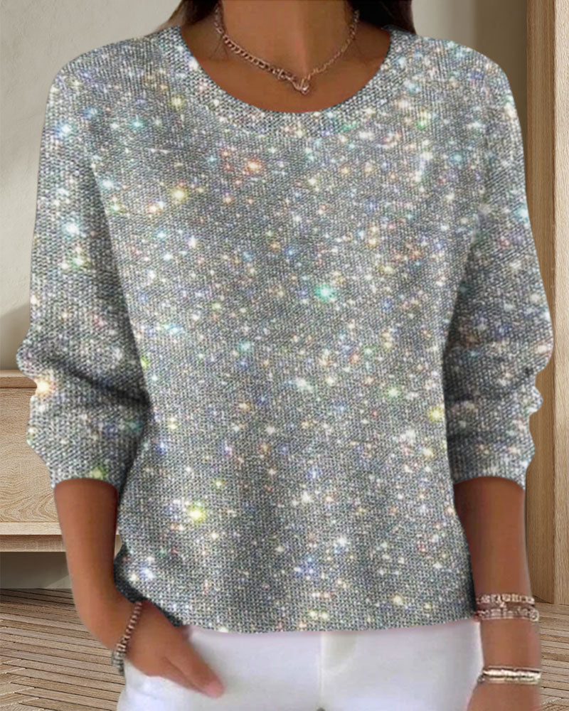 Casual ronde hals sweatshirt