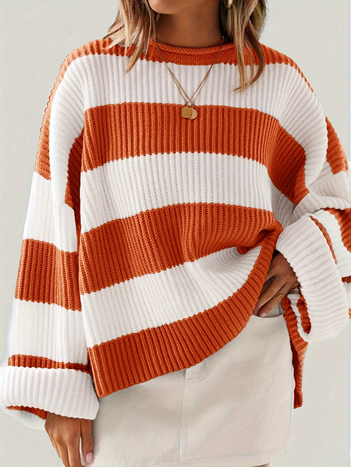 Chloe | Gestreepte pullover met ronde hals