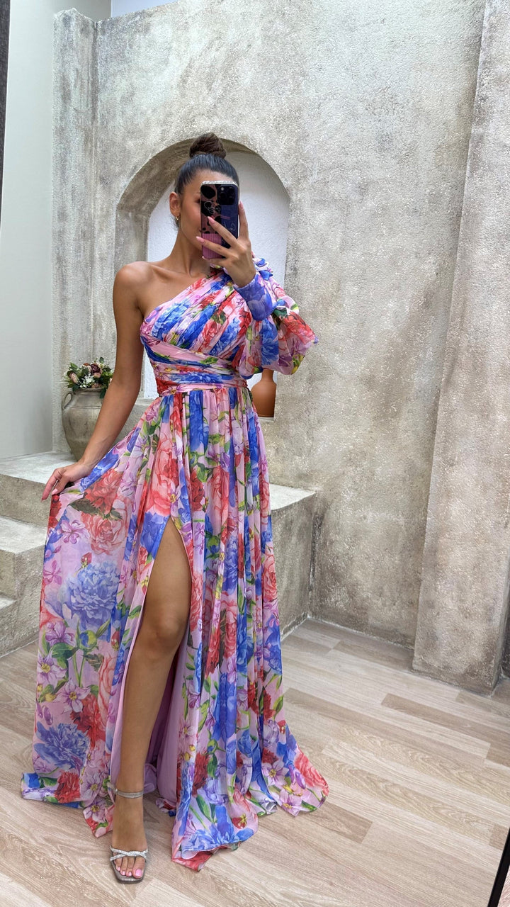 Luchtige Gown met Elegante Drapering