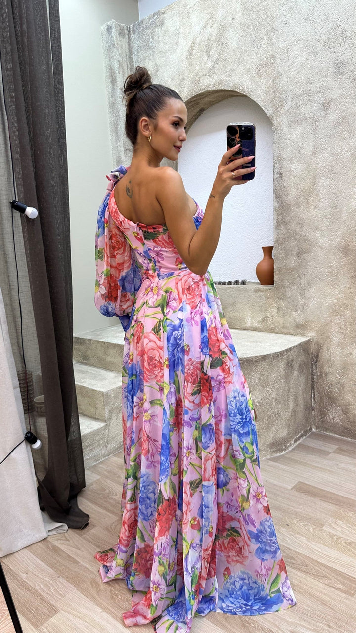 Luchtige Gown met Elegante Drapering