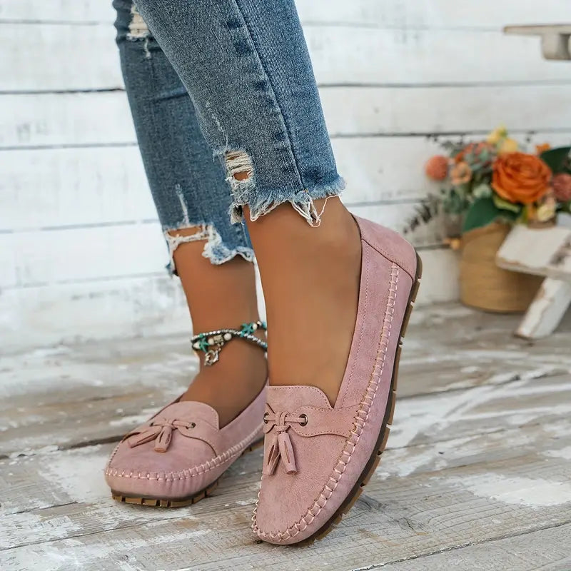Pluche zachte mocassins voor ontspannen dragen