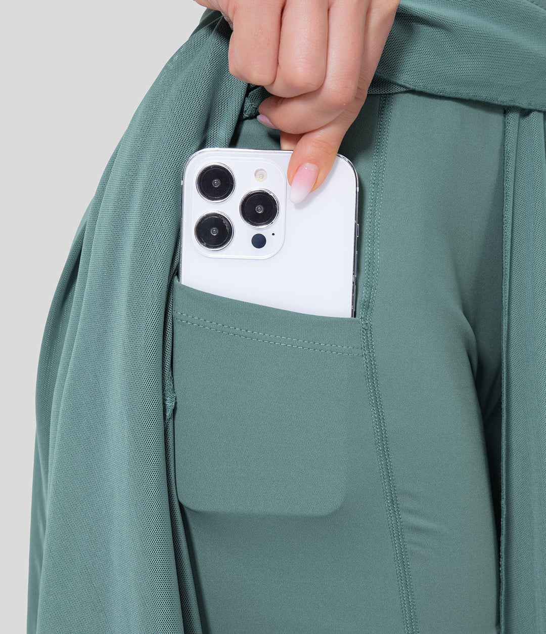 Flowy Geplooide A-Lijn Midi Rok