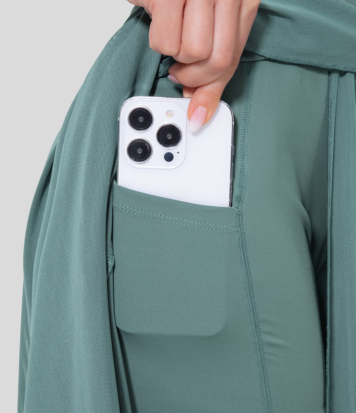 Flowy Geplooide A-Lijn Midi Rok