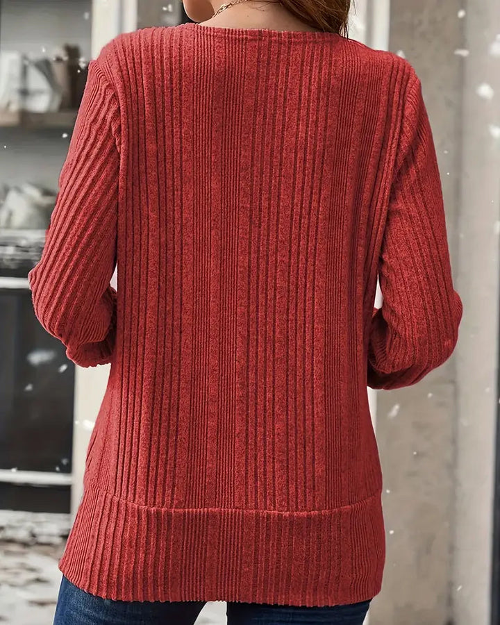 Fake Two-Piece gebreide trui