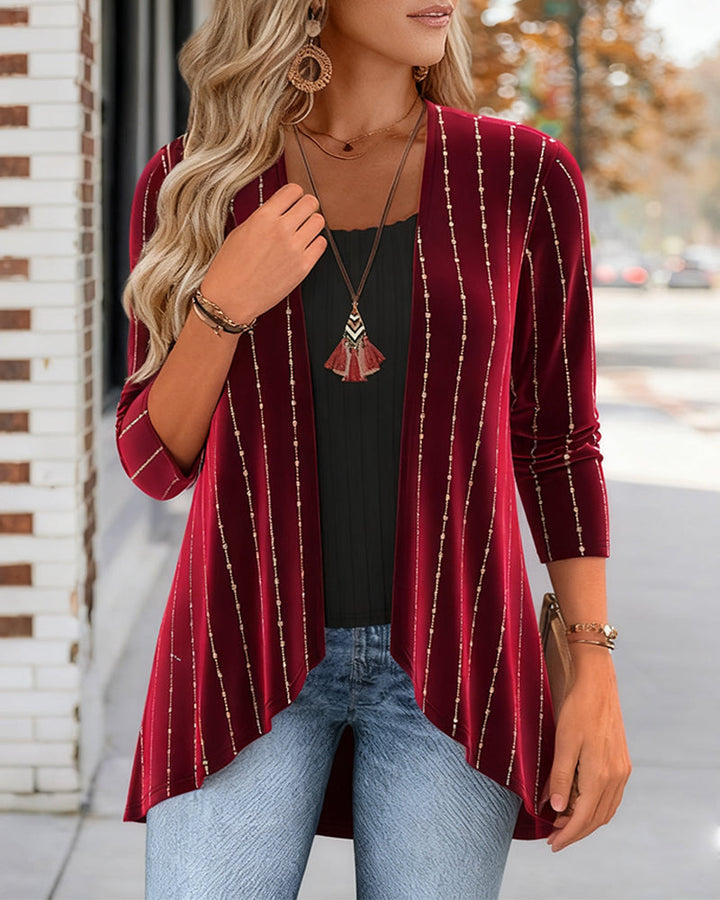 Two-Piece Top met Contraststiksels