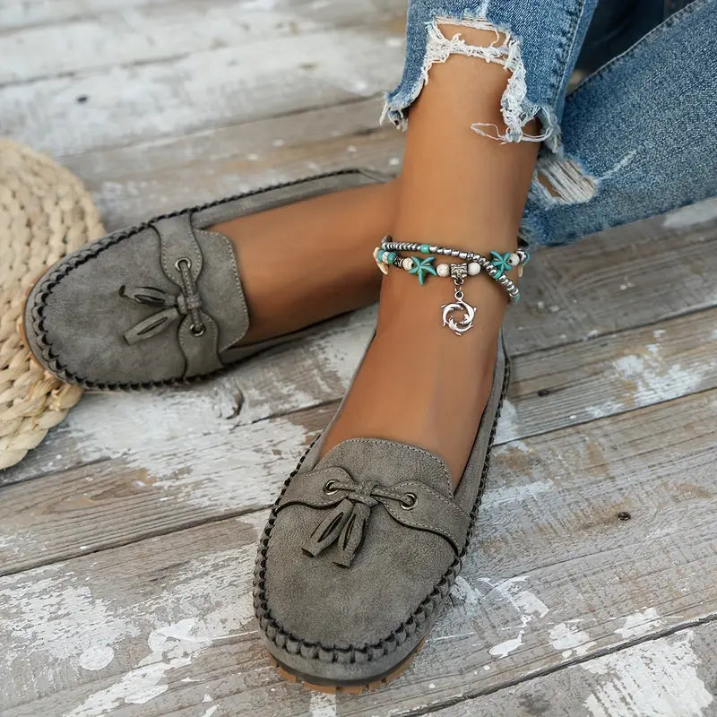 Pluche zachte mocassins voor ontspannen dragen