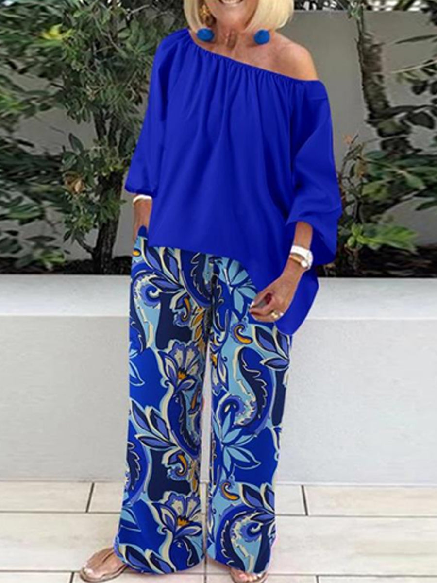 Modeprint losse informele twee-delige set