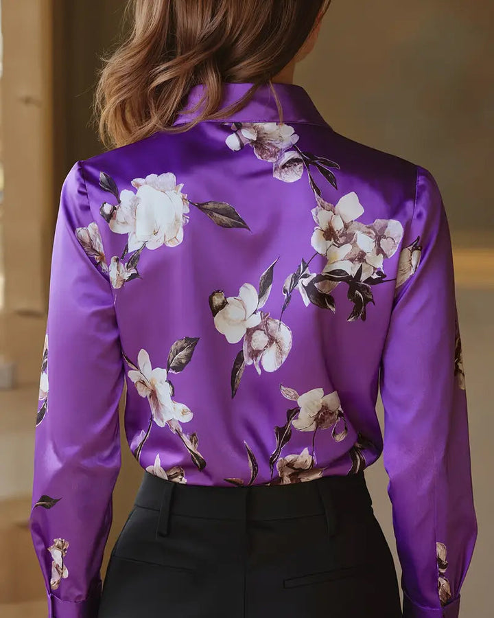 Retro Style overhemd met bloemenprint