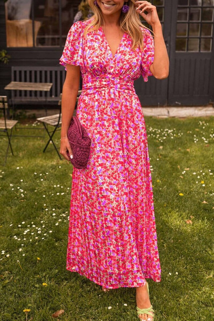 Maxi-jurk met V-hals en moeiteloze charme