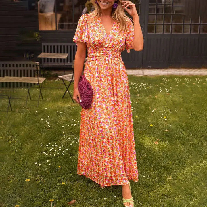 Petal Tone Flowy Midi Dress