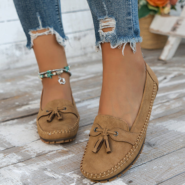 Pluche zachte mocassins voor ontspannen dragen
