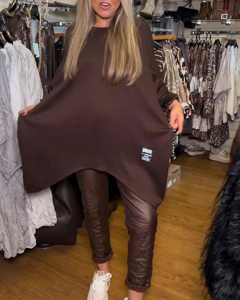 Loose Fitting Sweatshirt met ronde hals
