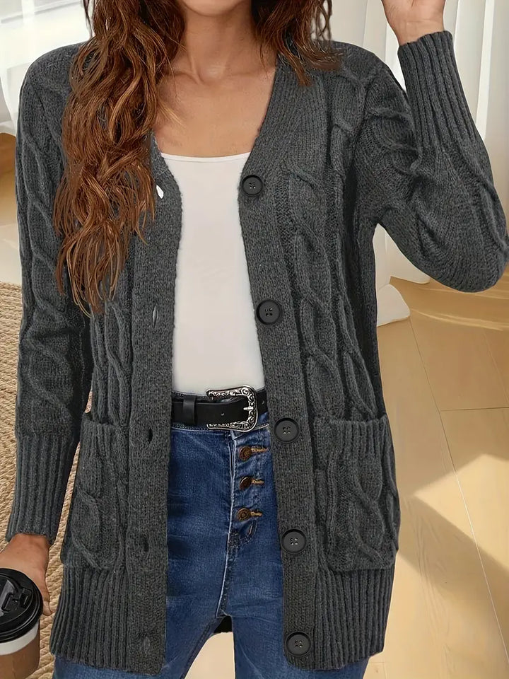 Elegante V-hals cardigan voor dames