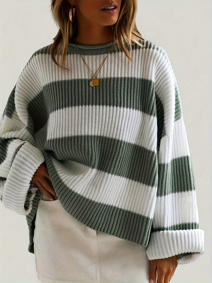 Chloe | Gestreepte pullover met ronde hals