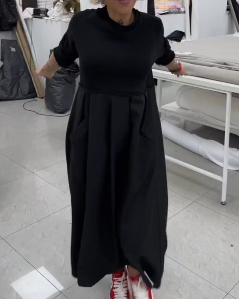 Maxi Effen Casual Jurk