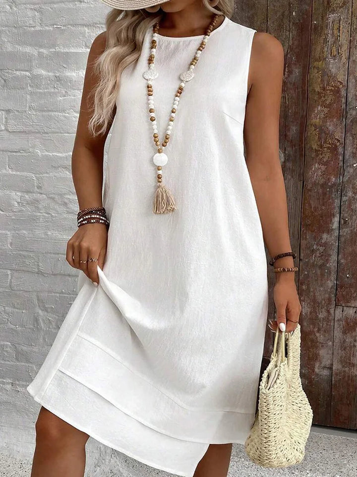 Casual Mid-Length Jurk met Relaxed Fit