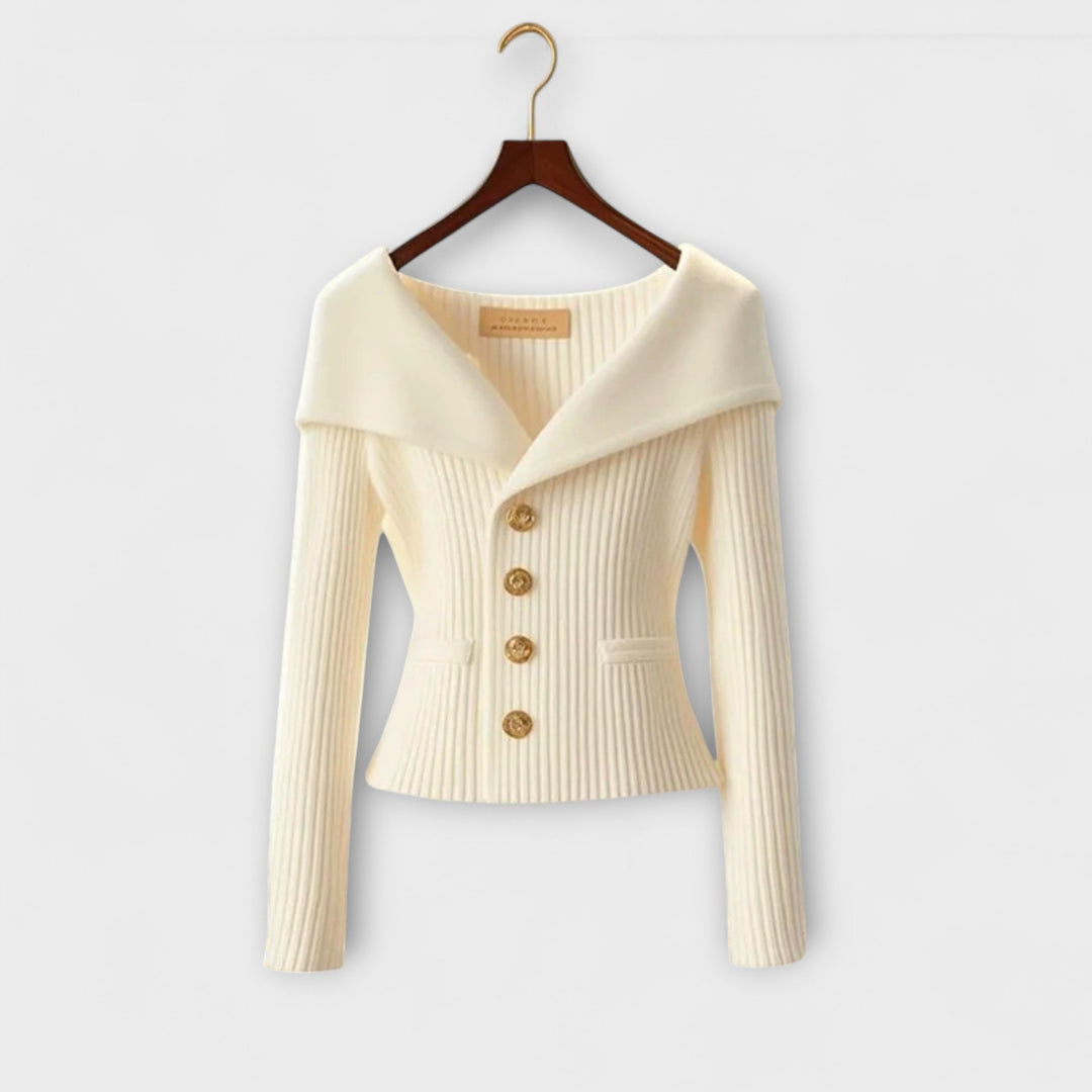 Warme Textured Knit Jacket voor dames