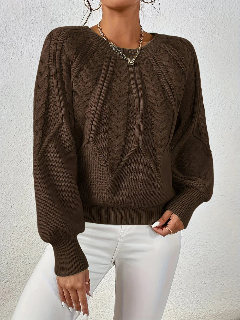 Maeve Cozy Knit Flare trui