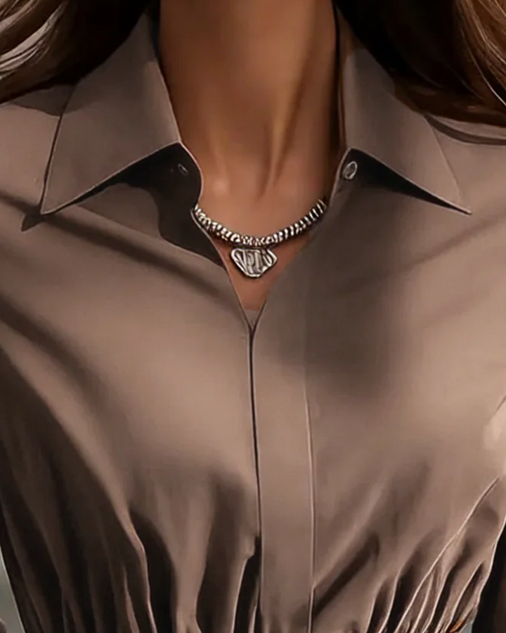 Elegante Taille Blouse met Revers