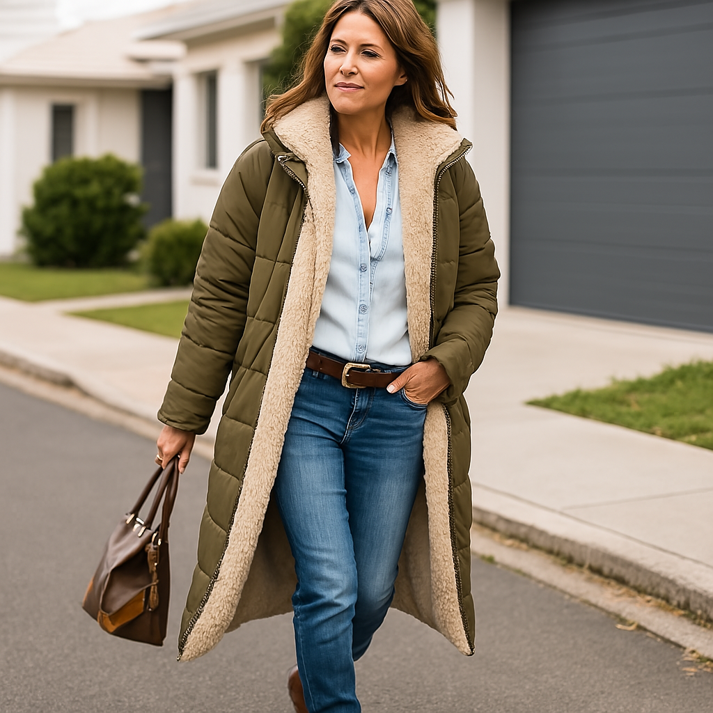 Omkeerbare Faux Fur Jacket voor dames