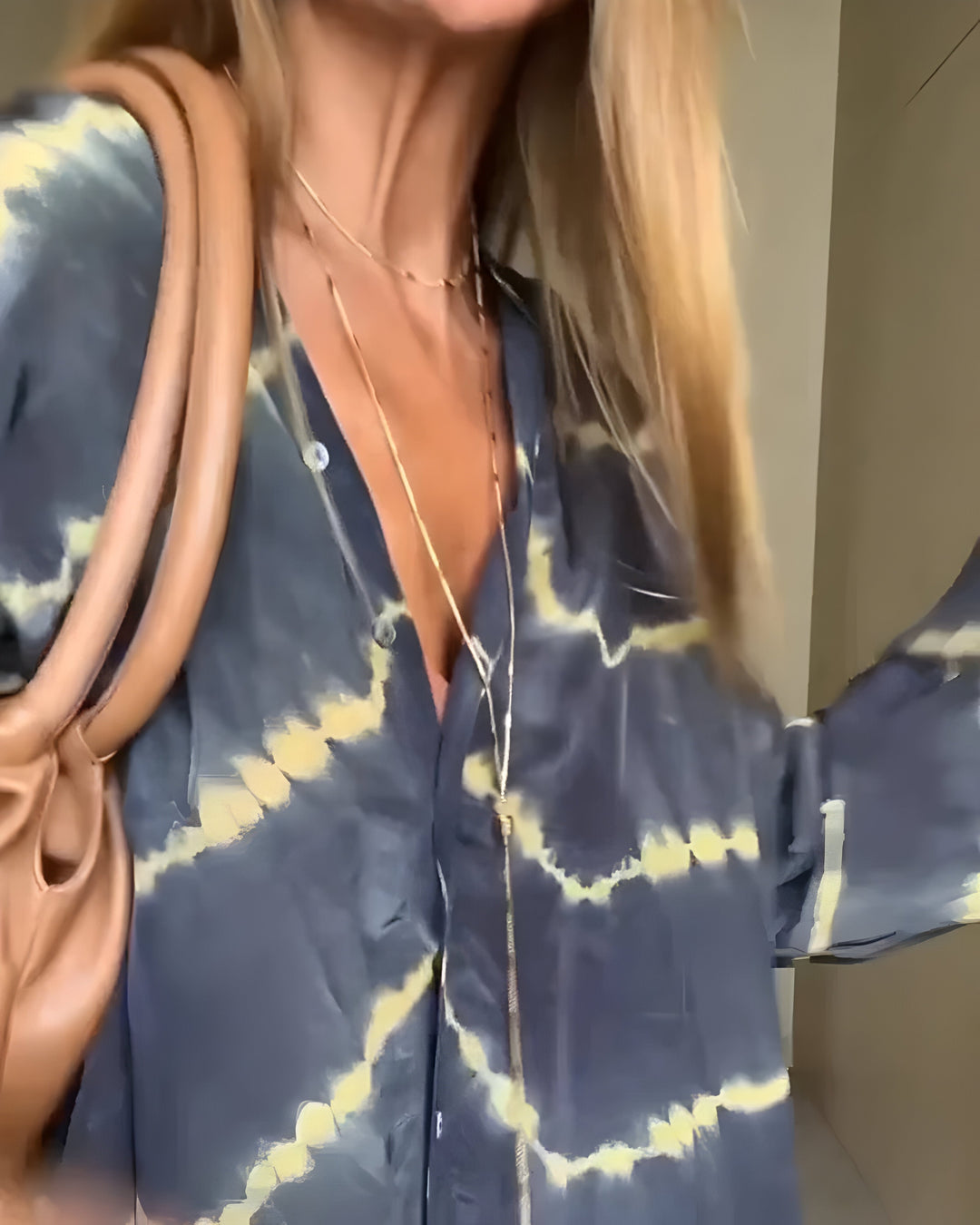 Luchtige Boho Maxi-jurk met gestreept patroon