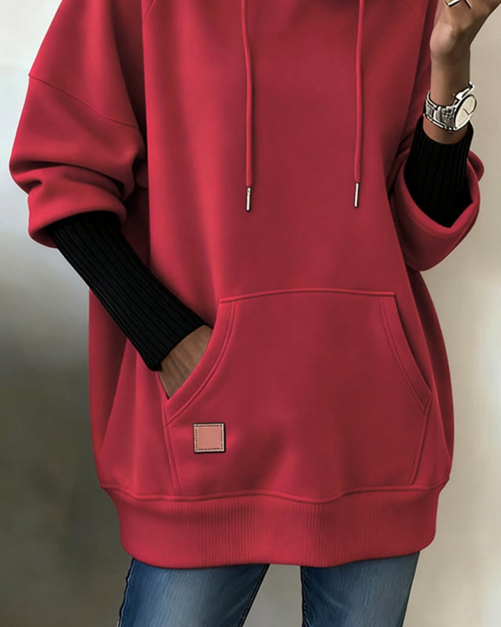 Losse Casual Hooded Sweatshirt