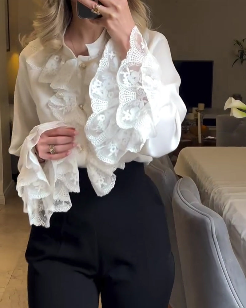 Stijlvolle blouse met ruches