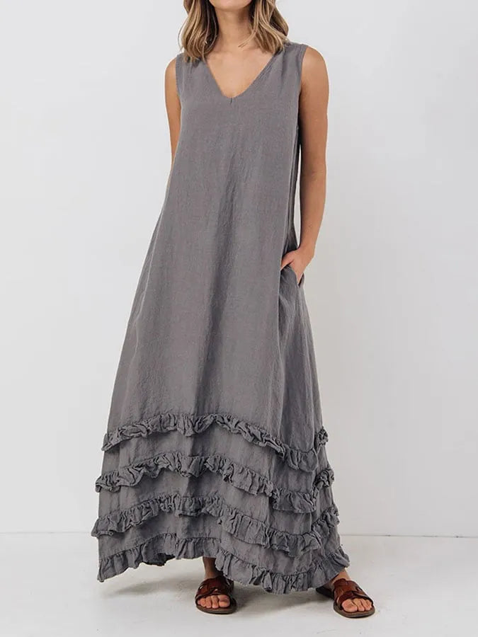 Klassieke Retro Long Dress voor elegante looks