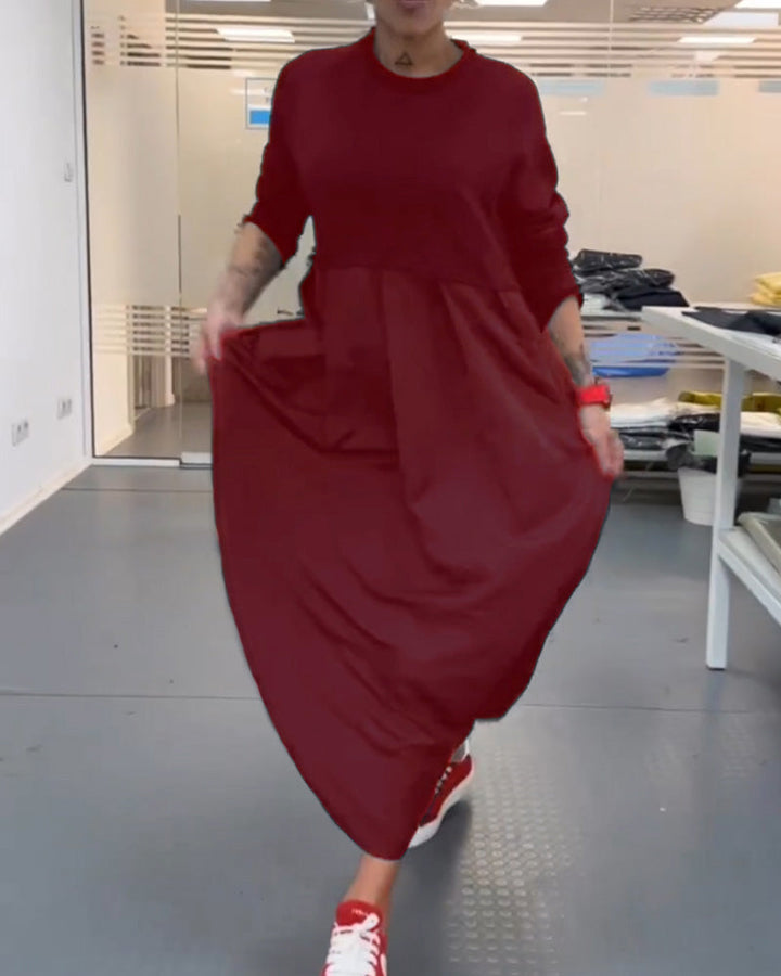 Maxi Effen Casual Jurk